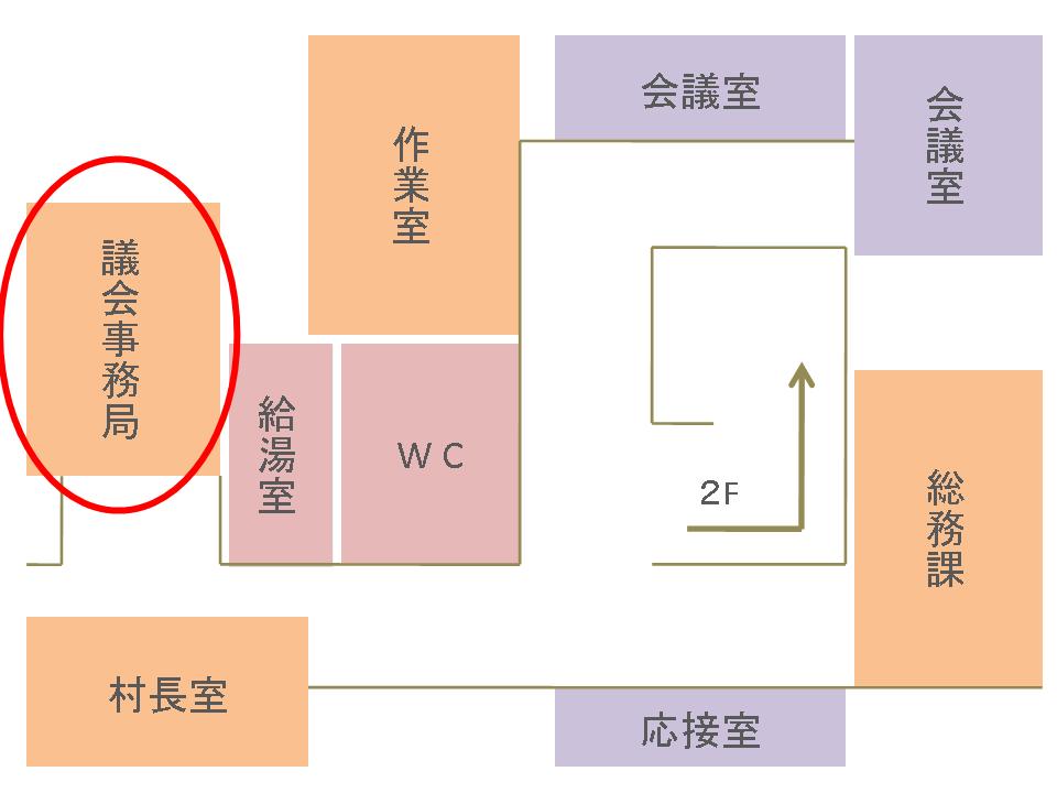 議会事務局案内図